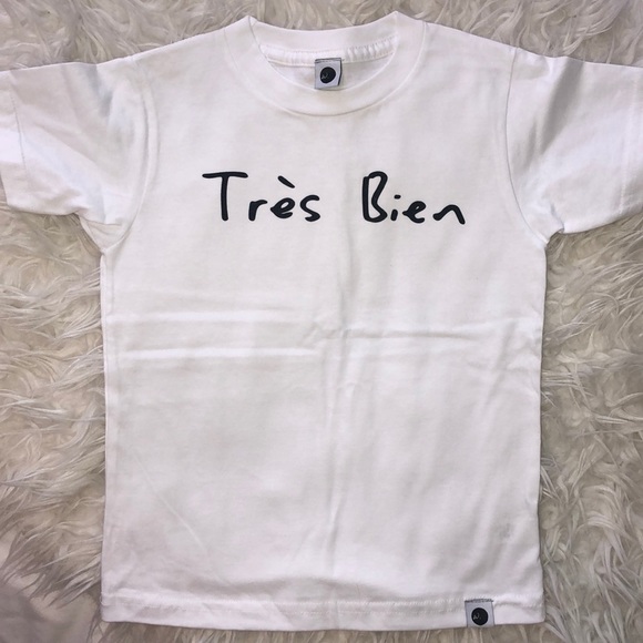 NEW Très Bien white tee sz 4 - Picture 1 of 2
